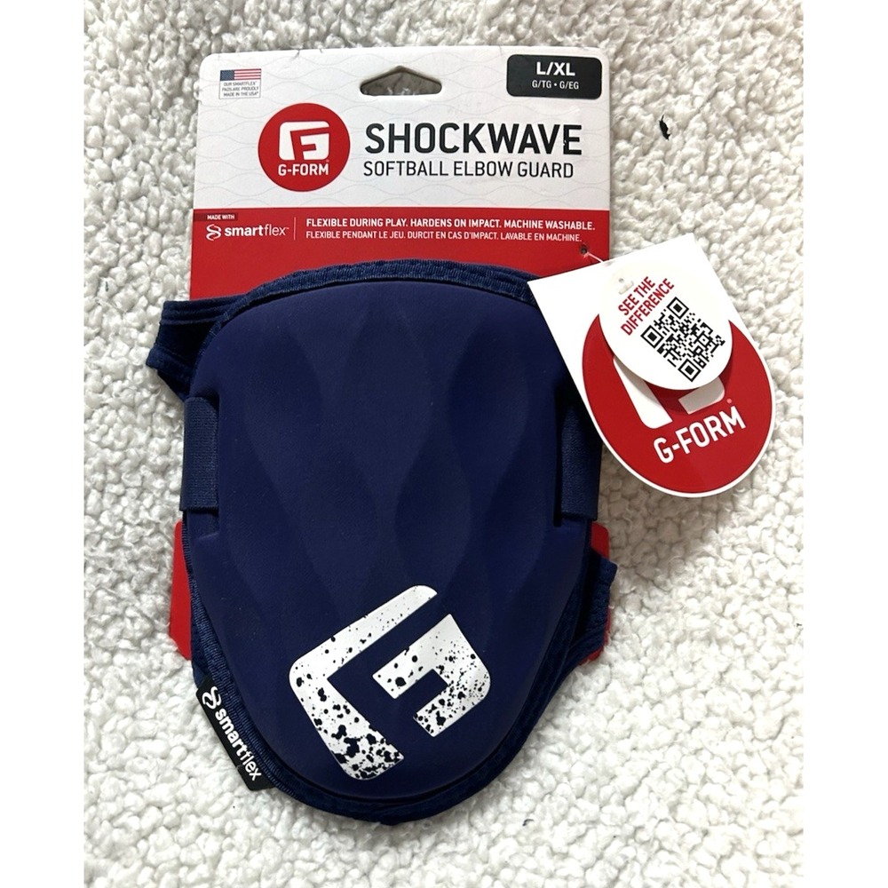 G-Form Shockwave Softball Elbow Guard Blue L/XL (C7)